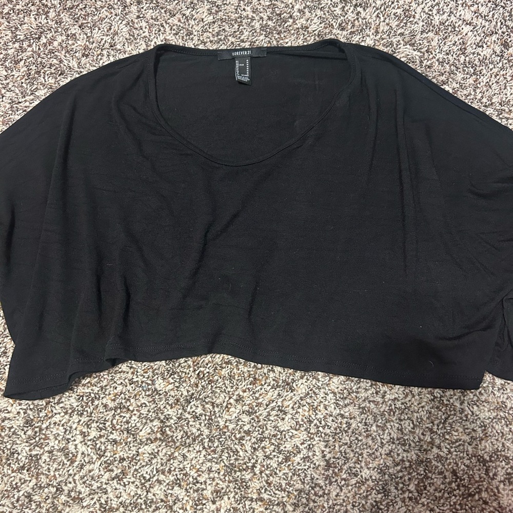 Forever 21 Black Women's Crop Top